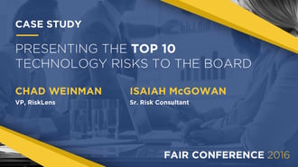 Presenting The Top 10 Risks To The Board