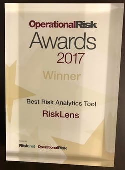 RiskLens Wins Prestigious OpRisk Award for Best Risk Analytics Tool