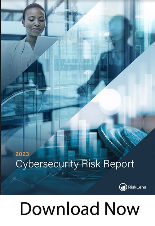 RiskLens Cybersecurity Risk Annual Report 2023 Cover